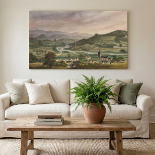 Impressão Em Tela Serenidade Tranquila: "Construída" por Alphonse Do