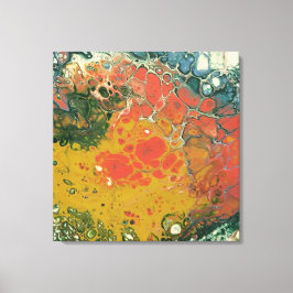 Impressão Em Tela Série Crayon derretida - Fluxo de Lava como