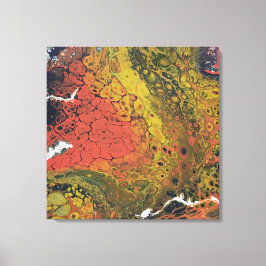 Impressão Em Tela Série Crayon derretida - Terra seca como