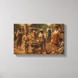 Impressão Em Tela Série Família Black Farm 1