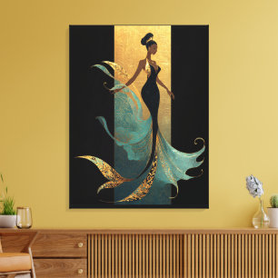 IMPRESSÃO EM TELA SÉRIE MERMAID NOIR #1