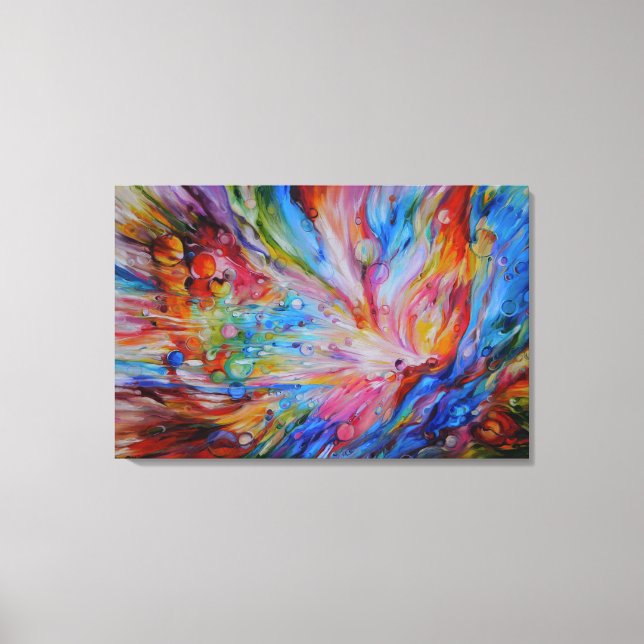 Impressão Em Tela Série "Primeiro Jardim" de Criação (Frente)