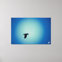 Impressão Em Tela Séries de pássaros azuis nº 7