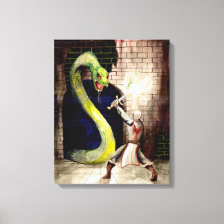 Impressão Em Tela "Serpente Gigante" - Pintura original por arte da