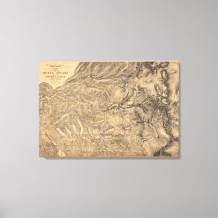 Impressão Em Tela Serra Nevada junto ao vale de Yosemite