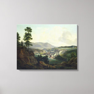 Impressão Em Tela Serração em Noruega, 1827