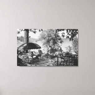 Impressão Em Tela Seta do lago, opinião do alojamento de Califórni