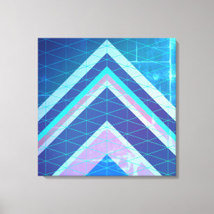 Impressão Em Tela Setas Chevron Estilo Abstrato