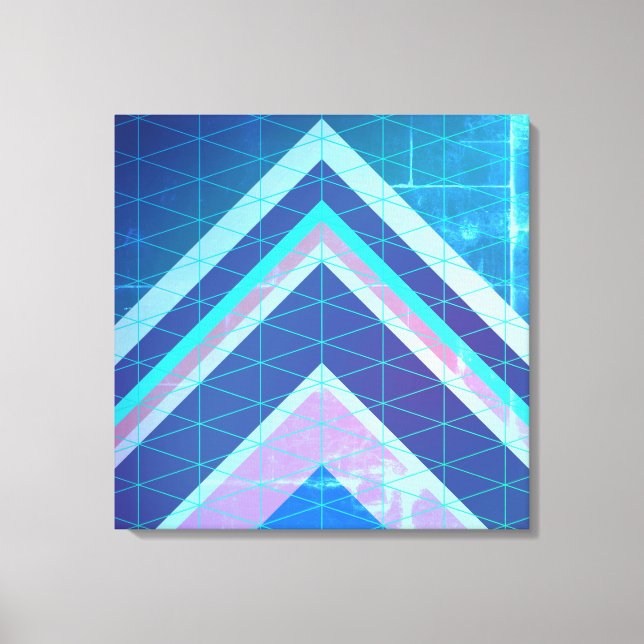 Impressão Em Tela Setas Chevron Estilo Abstrato (Frente)