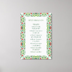 Impressão Em Tela Sete anos de vida sem trabalho