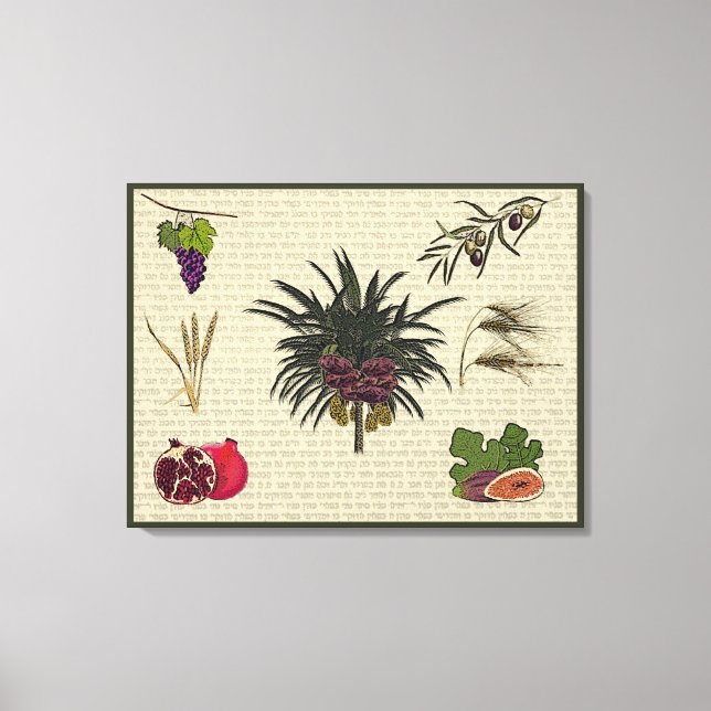 Impressão Em Tela Sete espécies (Frente)