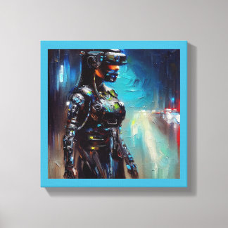 Impressão Em Tela SF - Herói Cyberpunk 2