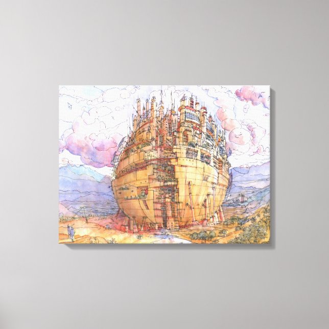 Impressão Em Tela Sferica de La citta (Frente)