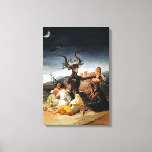 Impressão Em Tela Shabat das Bruxas de Francisco Goya