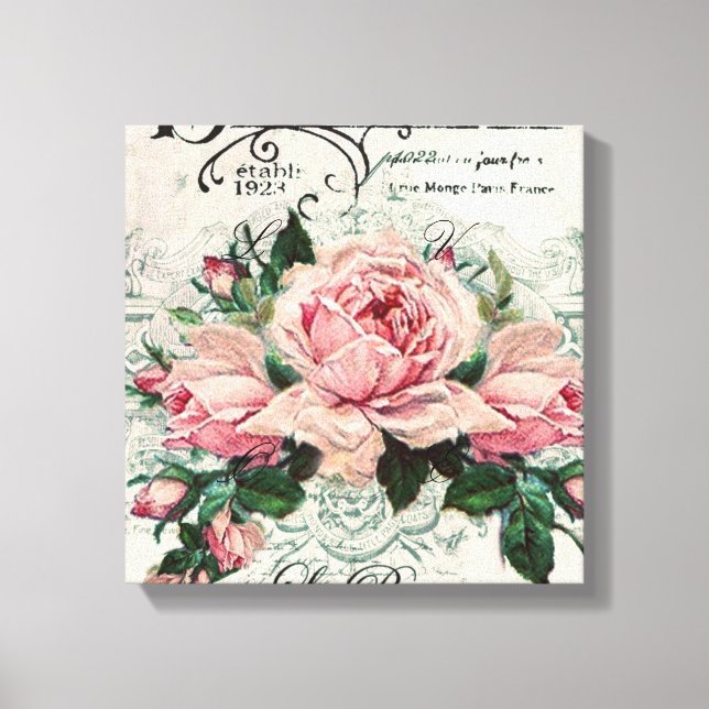 Impressão Em Tela shabby chic, decoupage, victorian, french chic, pa (Frente)