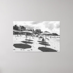 Impressão Em Tela Shadows of Summer Urban Beach Noir