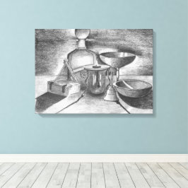 Impressão Em Tela Shadows Pencil Drake por Sara Motolanez