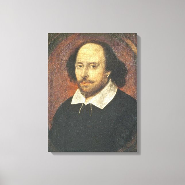 Impressão Em Tela Shakespeare  | Zazzle_Growth. (Frente)