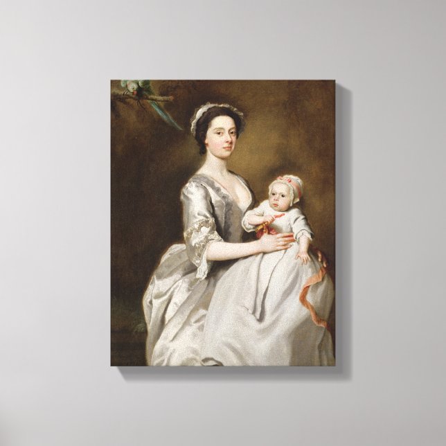 Impressão Em Tela Sharpe e Child, 1731 (óleo na canvas) (Frente)