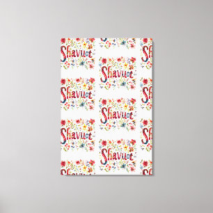 Impressão Em Tela Shavuot - Design de Shavuot Floral