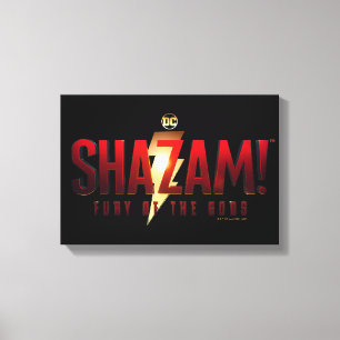 Impressão Em Tela SHAZAM! Fury of the Gods Fury of the Gods Logo