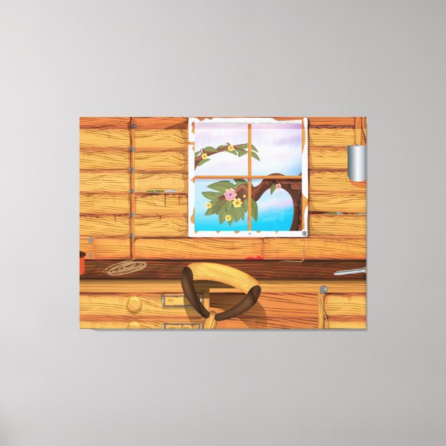 Impressão Em Tela Shed de Potting (Frente)