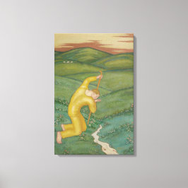 Impressão Em Tela Shepherd em seu campo (por Eugeniusz Zak)