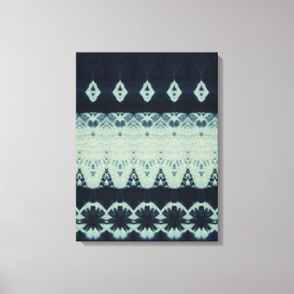 Impressão em Tela Shibori de Beleza Índigo