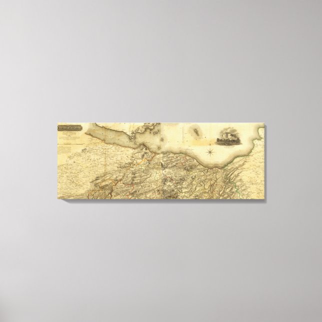 Impressão Em Tela Shire de Edimburgo Composto (Frente)