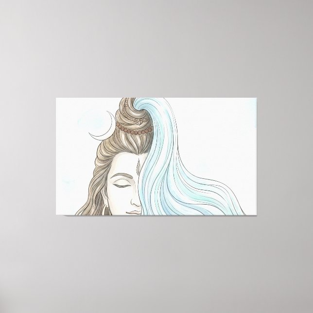 Impressão Em Tela Shiva (Frente)