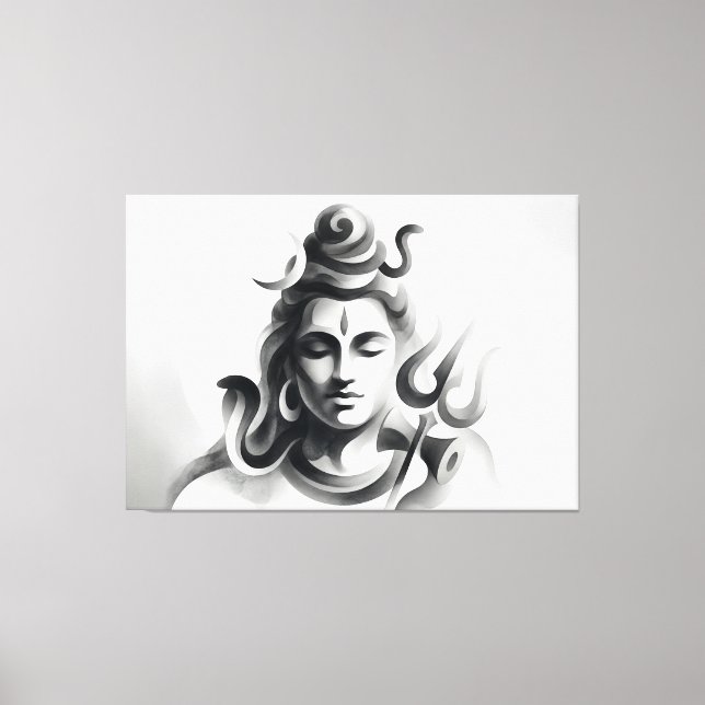 Impressão Em Tela Shiva (Frente)