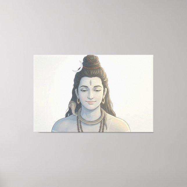 Impressão Em Tela Shiva (Frente)