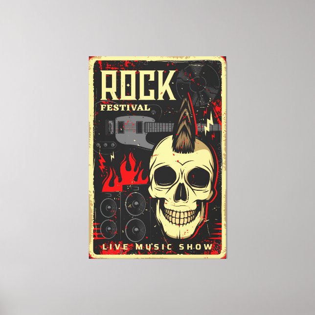 Impressão Em Tela Show musical (Frente)