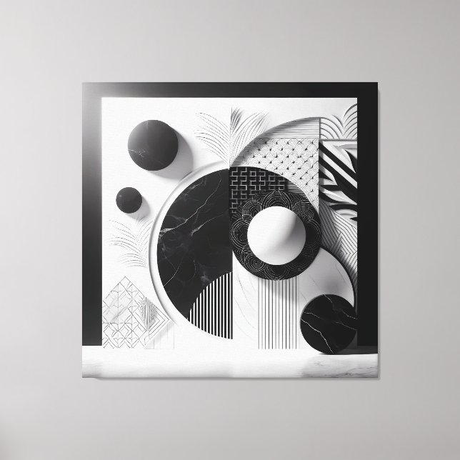 Impressão Em Tela Silent Patterns of Marble & Light (Frente)
