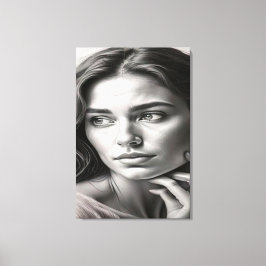 Impressão Em Tela Silent Reflection: Cinematic Black and White