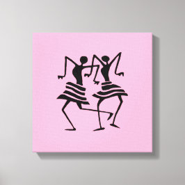 Impressão Em Tela Silhouette African Art Celebration