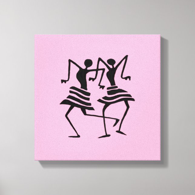 Impressão Em Tela Silhouette African Art Celebration (Frente)