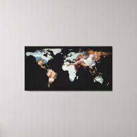 Silhouette do Mapa Mundial - A Criação de Adam