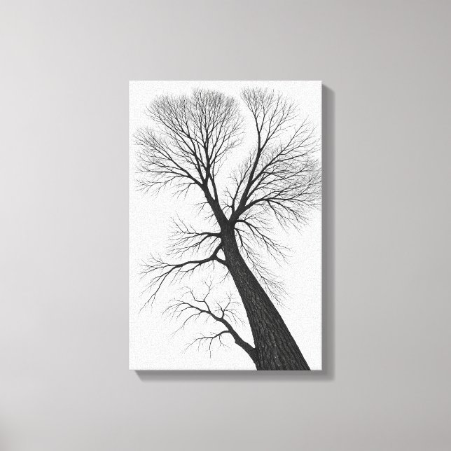 Impressão Em Tela Silhouette preto minimalista (Frente)