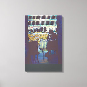 Impressão Em Tela Silhueta de Mark, Veneza