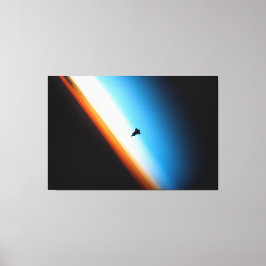 Impressão Em Tela Silhueta do Endeavor do Ônibus Espacial