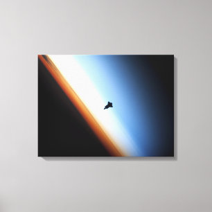 Impressão Em Tela Silhueta do esforço do vaivém espacial