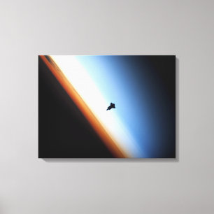 Impressão Em Tela Silhueta do esforço do vaivém espacial