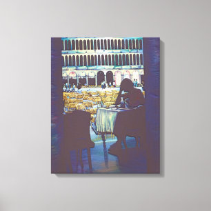 Impressão Em Tela Silhueta do Mark, Veneza