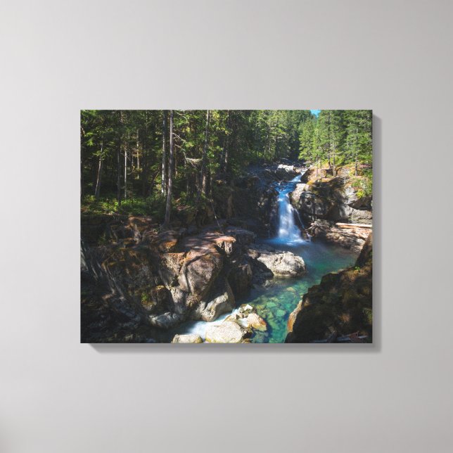 Impressão Em Tela Silver Falls, Monte Rainier National Park (Frente)