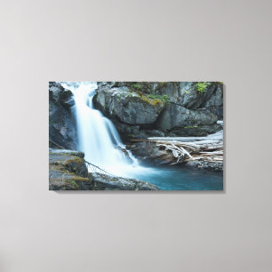 Impressão Em Tela Silver Falls, Parque Nacional do Monte Rainier