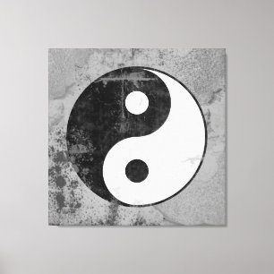 Impressão Em Tela Símbolo afligido de Yin Yang