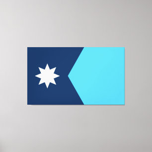 Impressão Em Tela símbolo da nova bandeira do estado de Minnesota EU