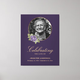 Impressão Em Tela Símbolo de boas-vindas do Funeral Floral Dourado R