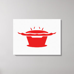 Impressão Em Tela Símbolo de CHURRASCO coreano (고 기 구 이)